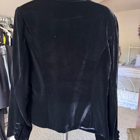 Ladies Spenser Evening Black Velvet Jacket , Size 10 - Picture 5 of 7